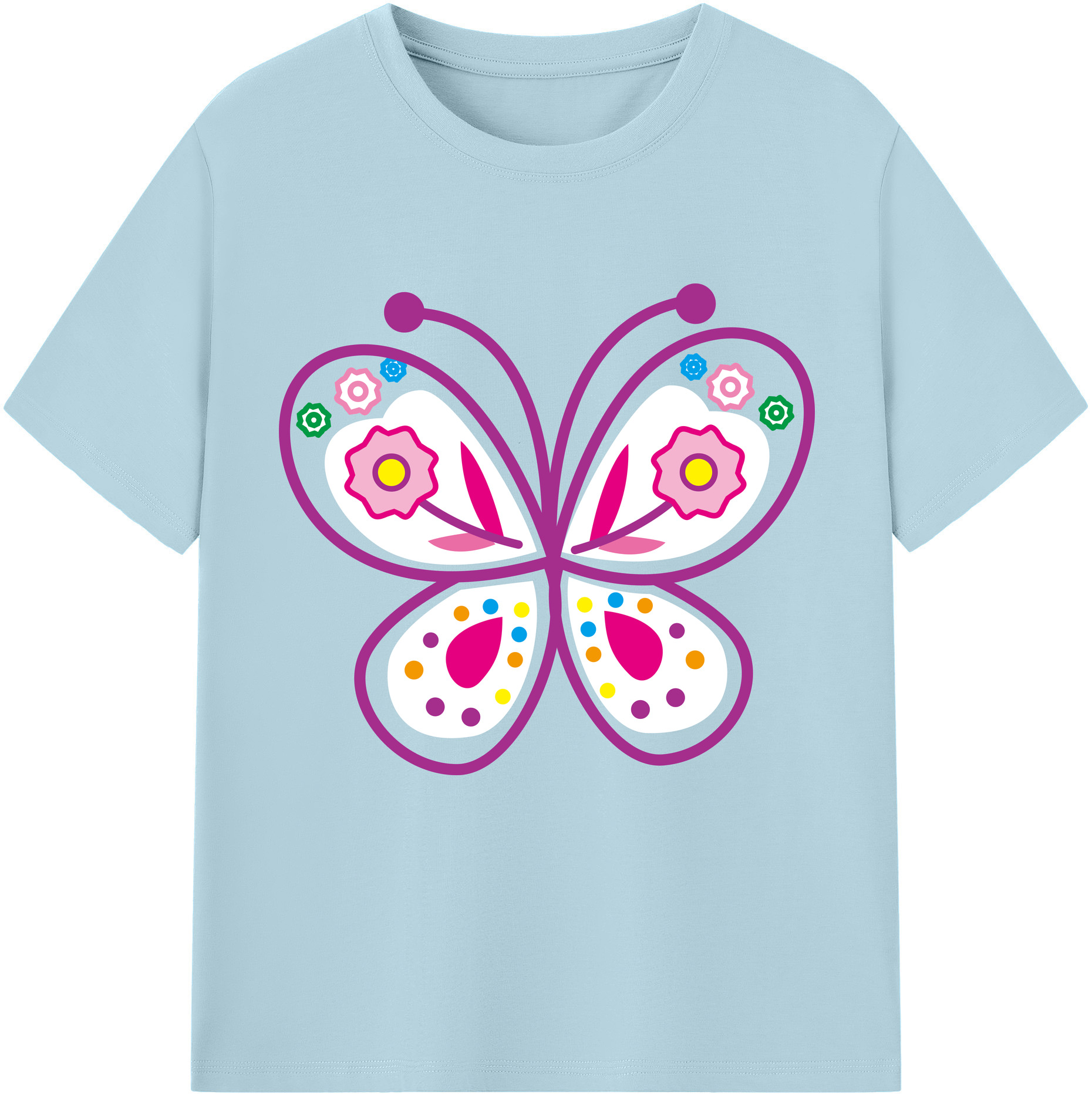 （画像用） Hello Kitty ハローキティ 綿100％半袖Tシャツ（フロントプリント）
